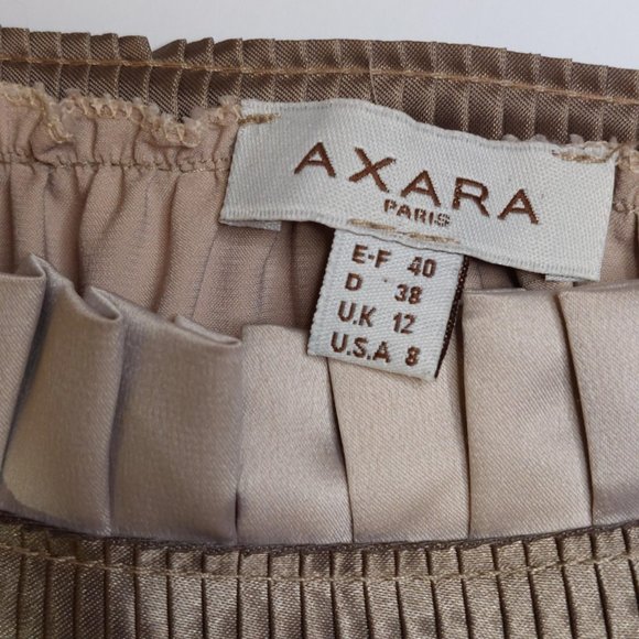 Axara Paris Champagne Babydoll Dress-Women Size 8 - Picture 3 of 6